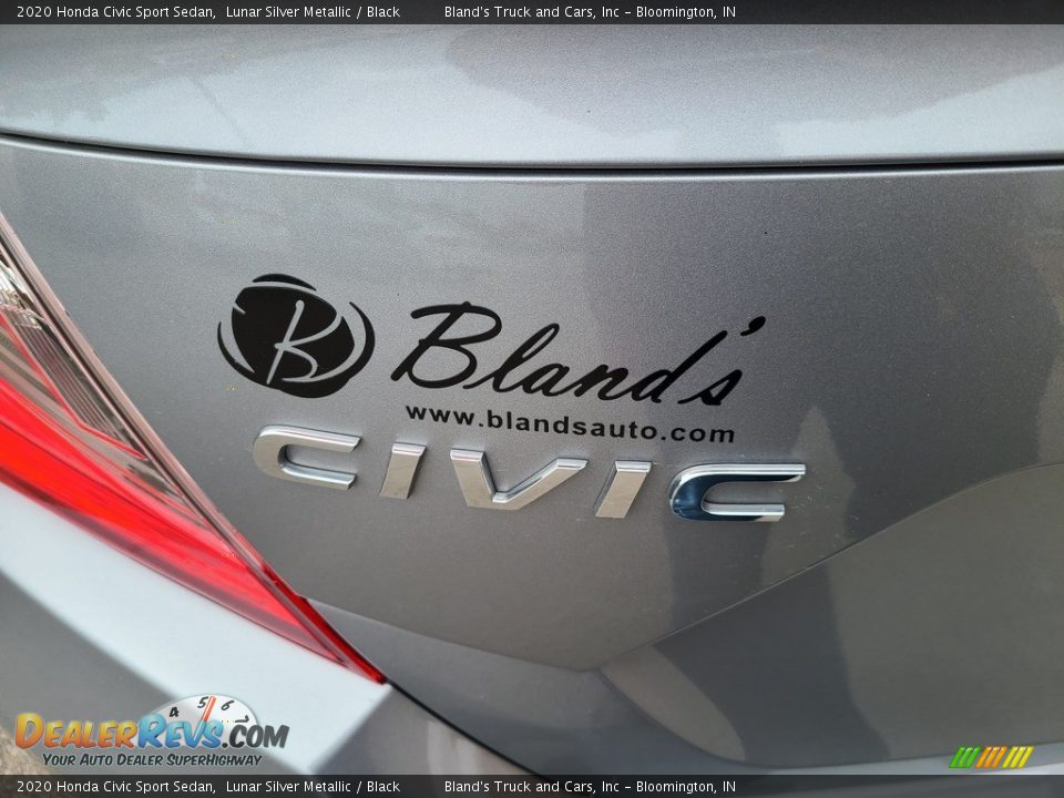 2020 Honda Civic Sport Sedan Lunar Silver Metallic / Black Photo #31