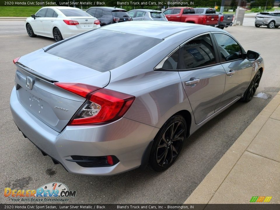 2020 Honda Civic Sport Sedan Lunar Silver Metallic / Black Photo #36