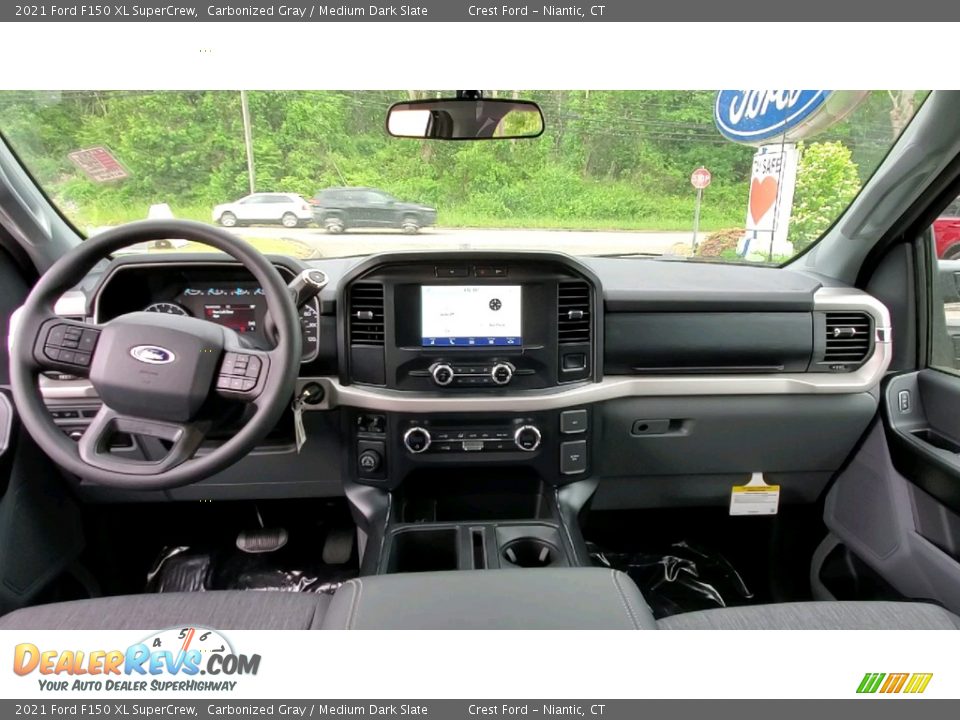 Dashboard of 2021 Ford F150 XL SuperCrew Photo #17