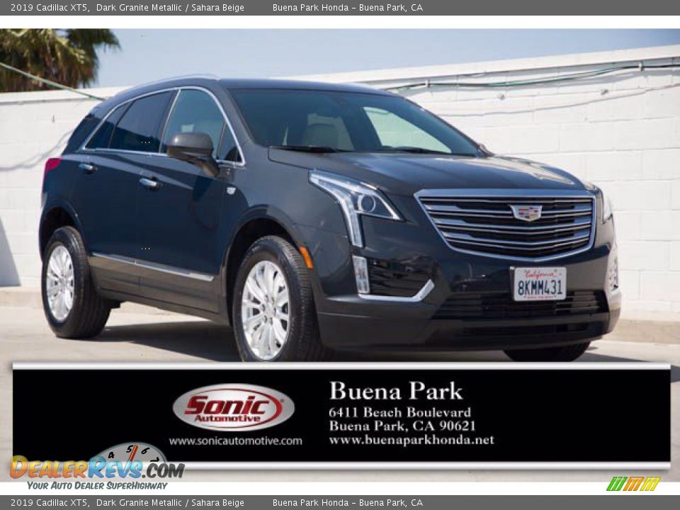 2019 Cadillac XT5 Dark Granite Metallic / Sahara Beige Photo #1