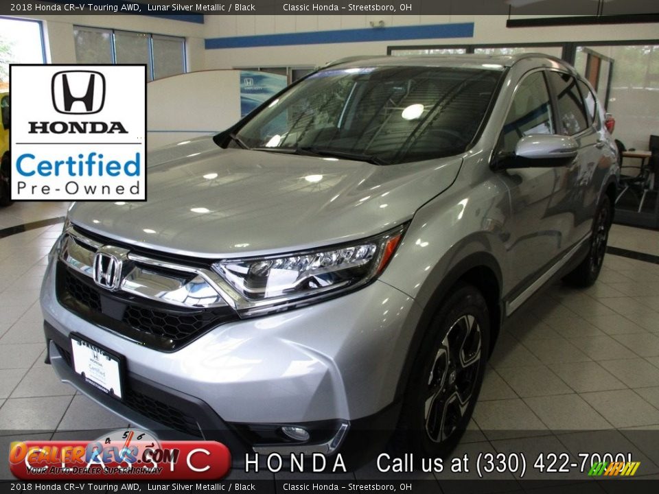 2018 Honda CR-V Touring AWD Lunar Silver Metallic / Black Photo #1