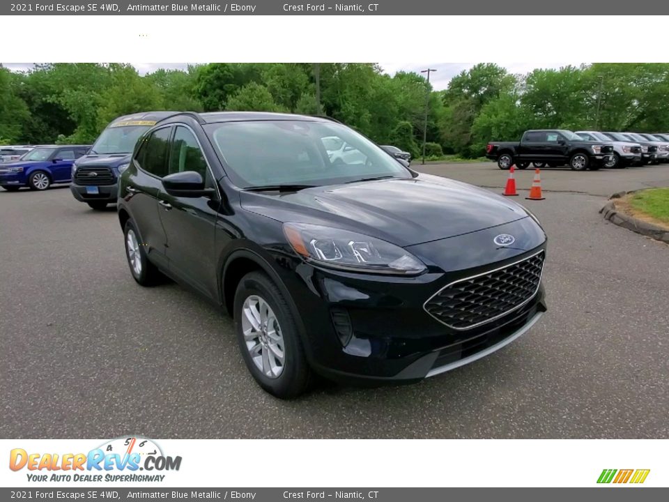 2021 Ford Escape SE 4WD Antimatter Blue Metallic / Ebony Photo #1