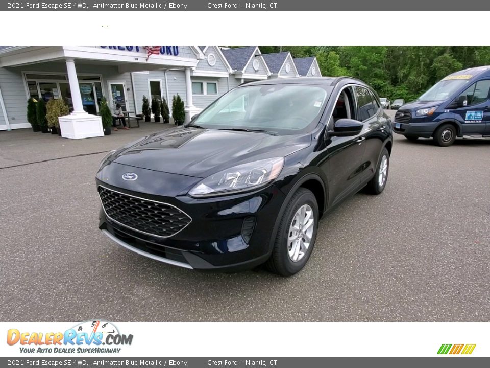 2021 Ford Escape SE 4WD Antimatter Blue Metallic / Ebony Photo #3