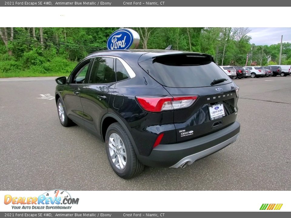 2021 Ford Escape SE 4WD Antimatter Blue Metallic / Ebony Photo #5