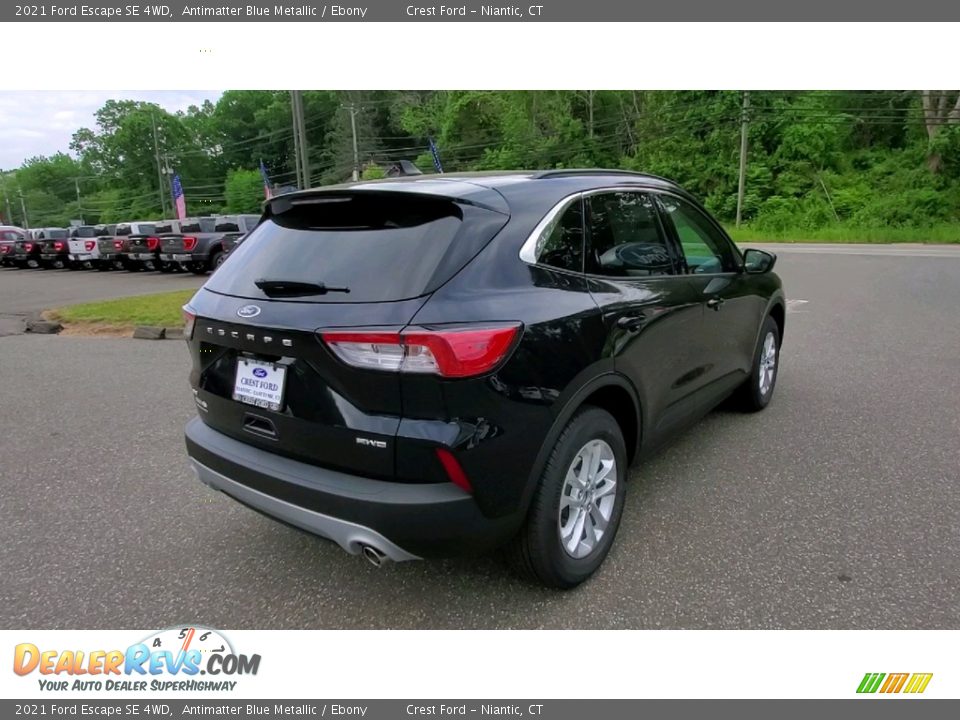 2021 Ford Escape SE 4WD Antimatter Blue Metallic / Ebony Photo #7