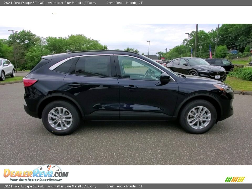 2021 Ford Escape SE 4WD Antimatter Blue Metallic / Ebony Photo #8