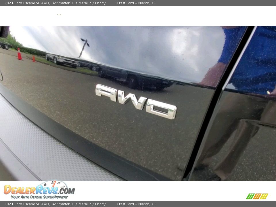 2021 Ford Escape SE 4WD Antimatter Blue Metallic / Ebony Photo #9