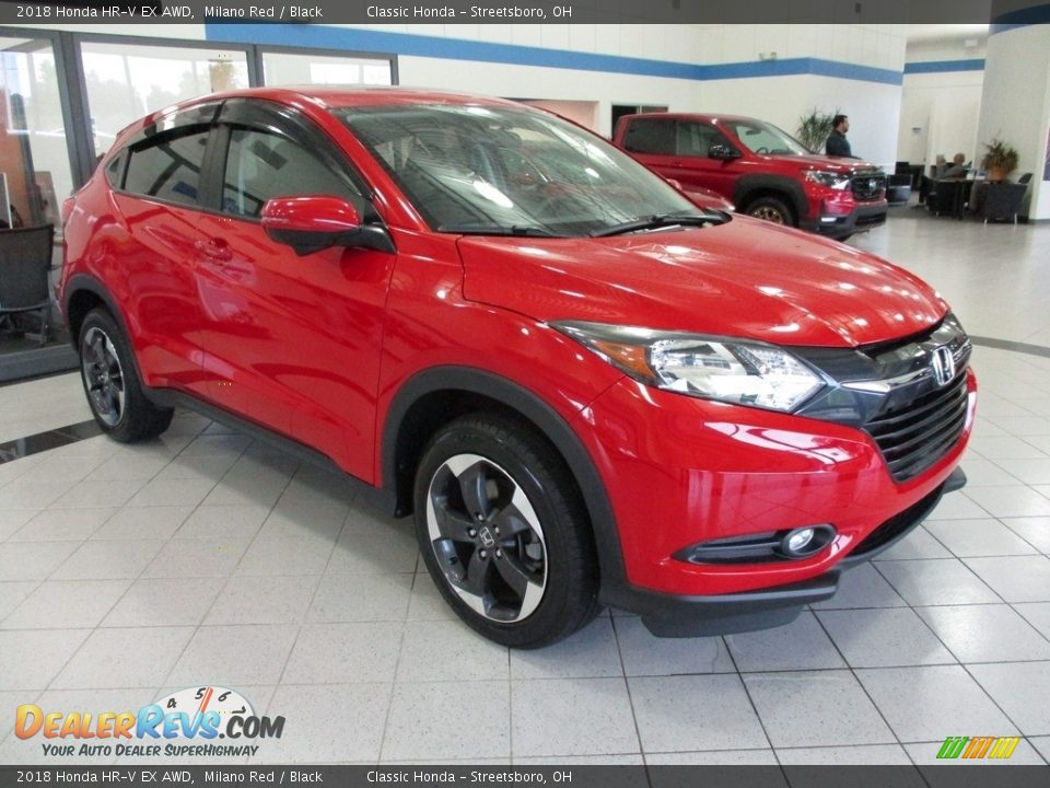 2018 Honda HR-V EX AWD Milano Red / Black Photo #3