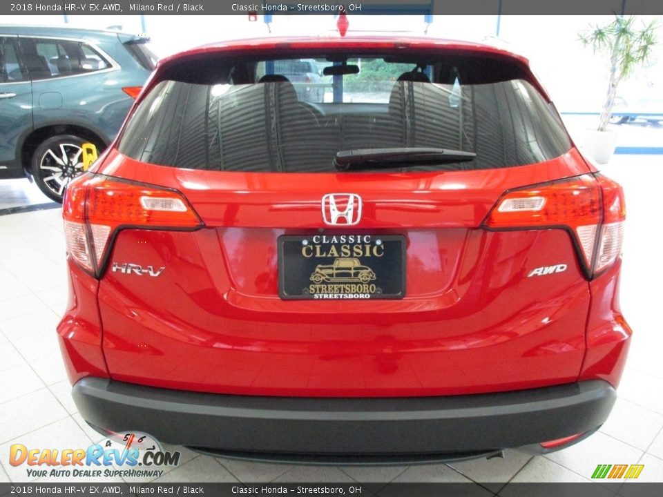 2018 Honda HR-V EX AWD Milano Red / Black Photo #6