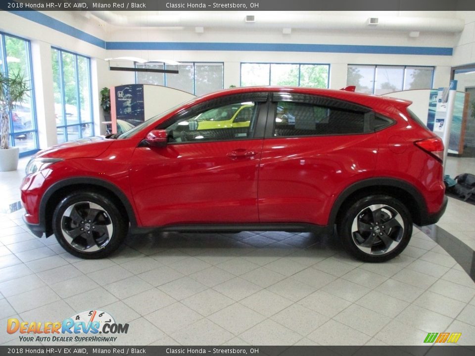 2018 Honda HR-V EX AWD Milano Red / Black Photo #8