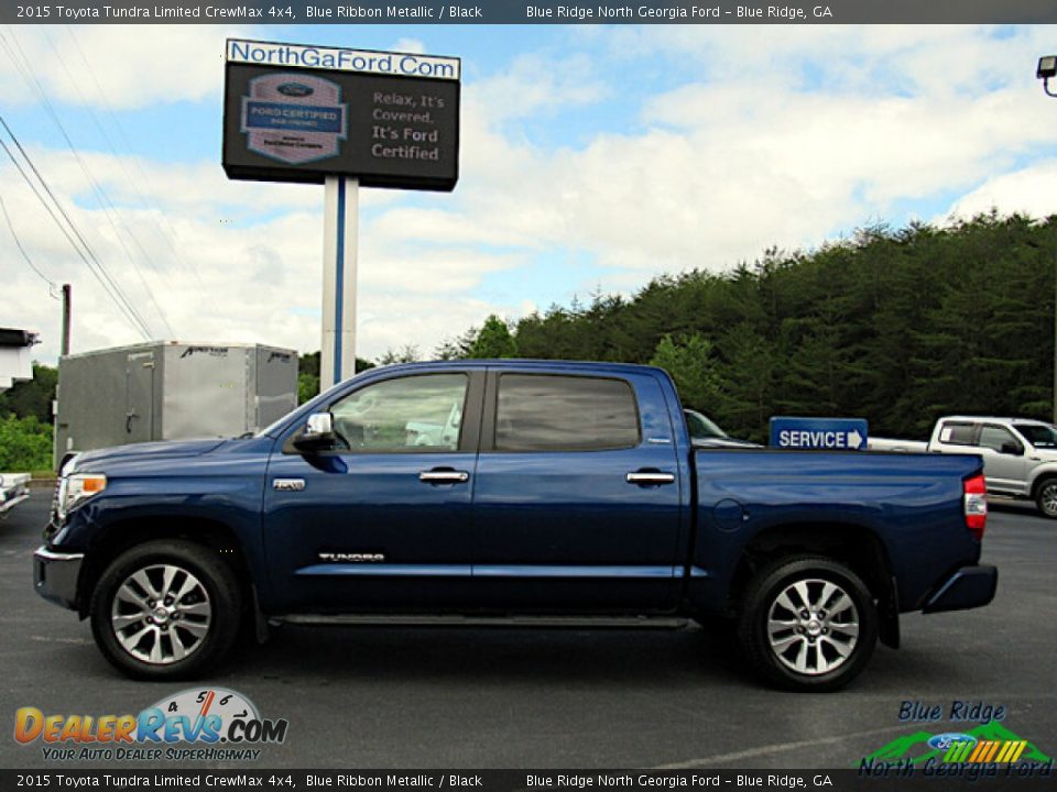 2015 Toyota Tundra Limited CrewMax 4x4 Blue Ribbon Metallic / Black Photo #2