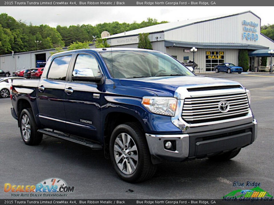 2015 Toyota Tundra Limited CrewMax 4x4 Blue Ribbon Metallic / Black Photo #7