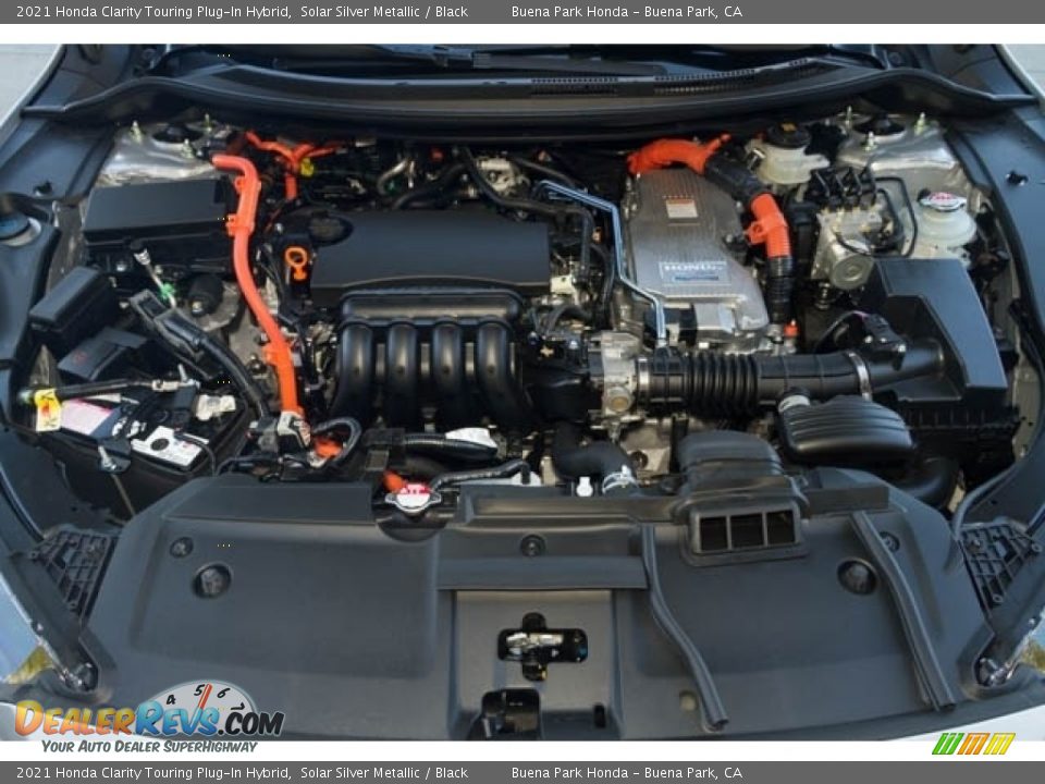 2021 Honda Clarity Touring Plug-In Hybrid Solar Silver Metallic / Black Photo #10