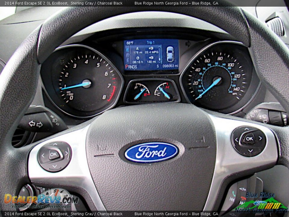 2014 Ford Escape SE 2.0L EcoBoost Sterling Gray / Charcoal Black Photo #17