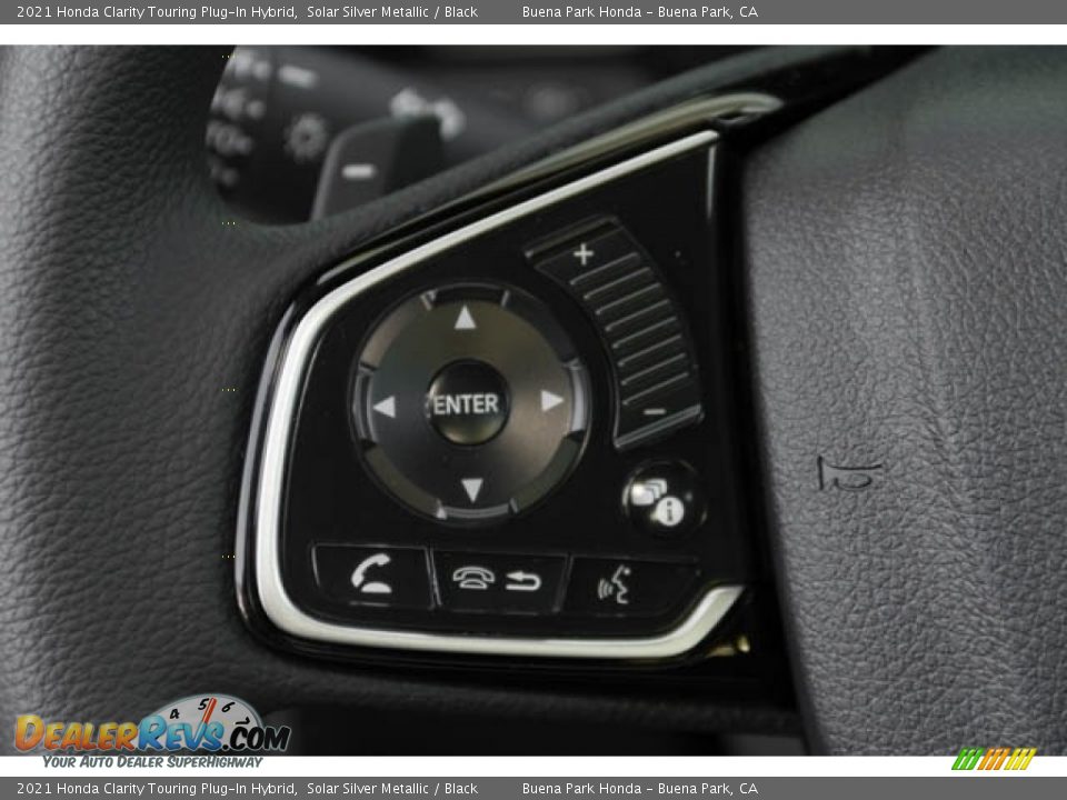 2021 Honda Clarity Touring Plug-In Hybrid Solar Silver Metallic / Black Photo #22