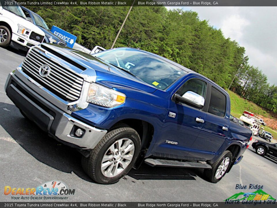 2015 Toyota Tundra Limited CrewMax 4x4 Blue Ribbon Metallic / Black Photo #27