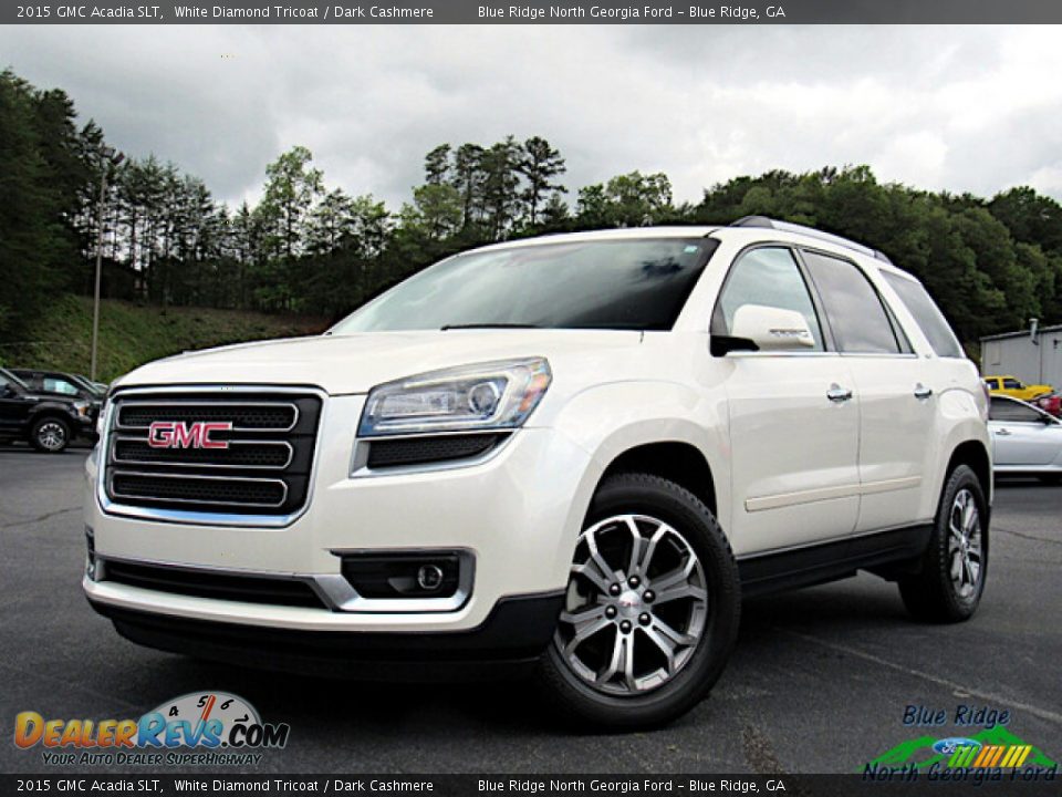 2015 GMC Acadia SLT White Diamond Tricoat / Dark Cashmere Photo #1