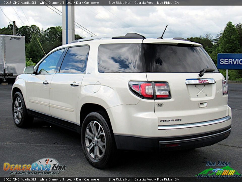 2015 GMC Acadia SLT White Diamond Tricoat / Dark Cashmere Photo #3