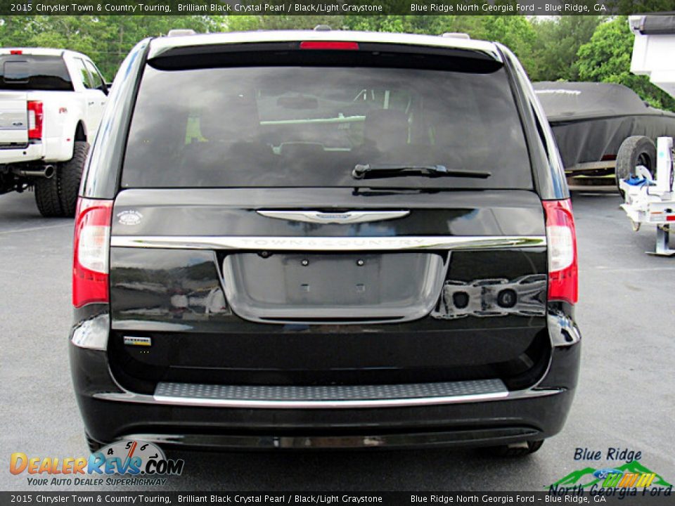 2015 Chrysler Town & Country Touring Brilliant Black Crystal Pearl / Black/Light Graystone Photo #4