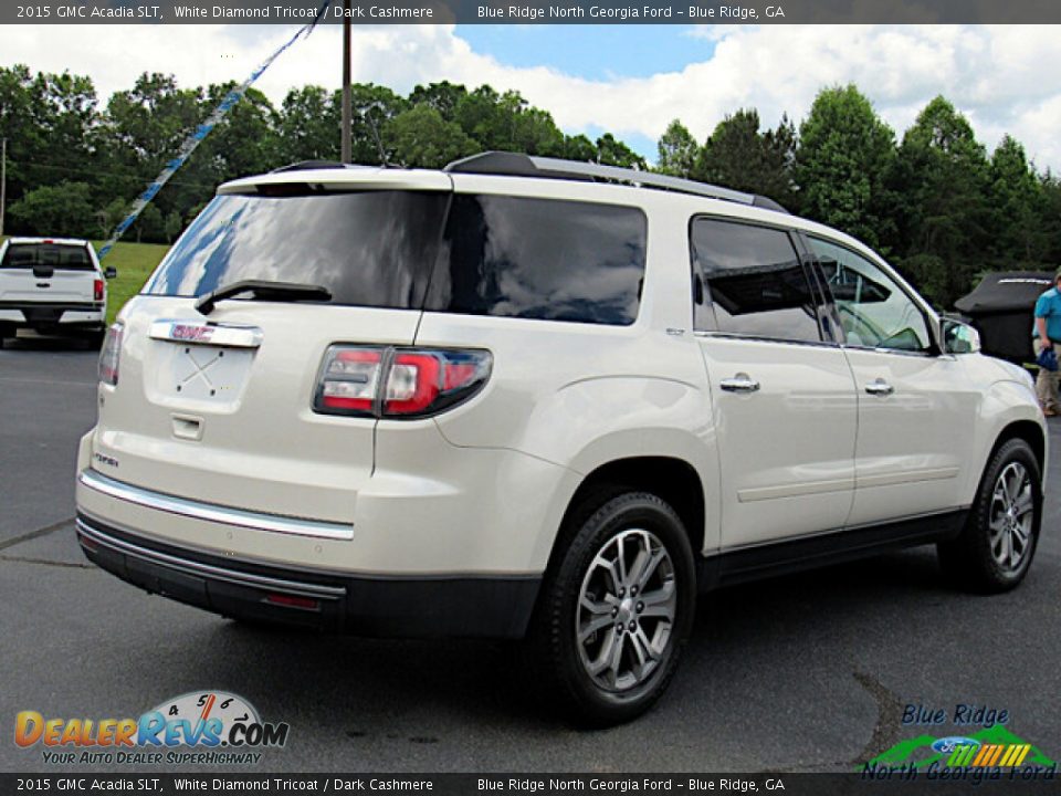 2015 GMC Acadia SLT White Diamond Tricoat / Dark Cashmere Photo #5