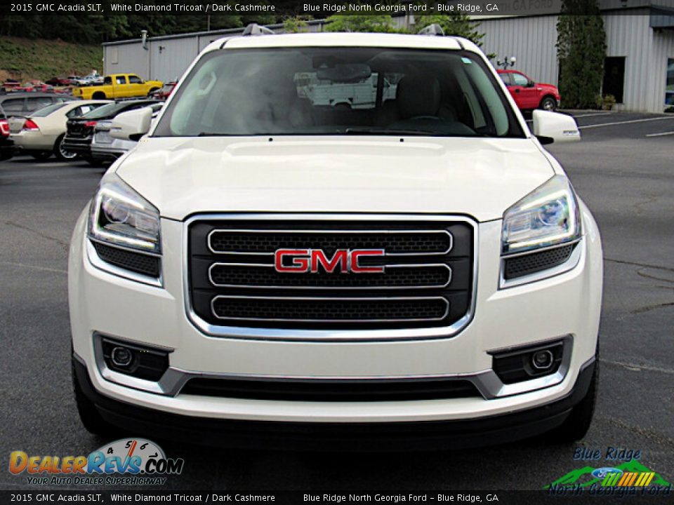 2015 GMC Acadia SLT White Diamond Tricoat / Dark Cashmere Photo #8