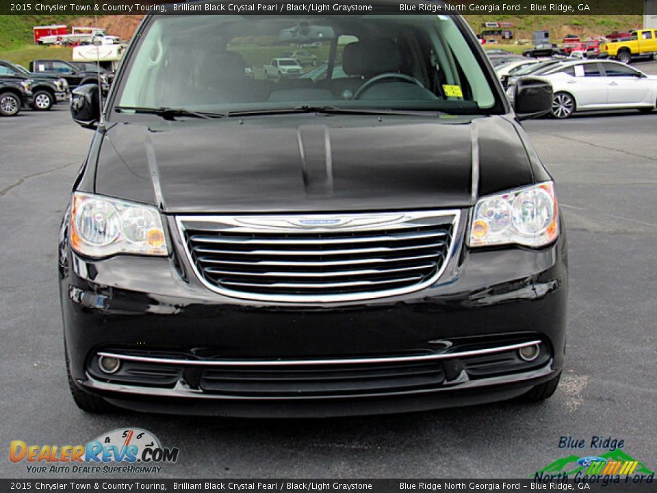 2015 Chrysler Town & Country Touring Brilliant Black Crystal Pearl / Black/Light Graystone Photo #8