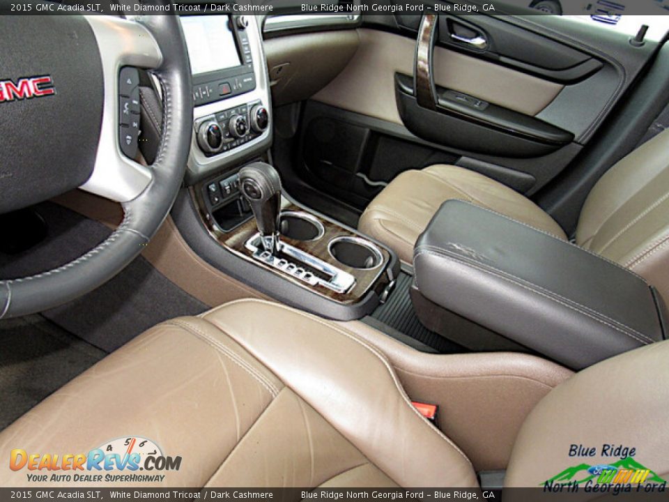 2015 GMC Acadia SLT White Diamond Tricoat / Dark Cashmere Photo #26