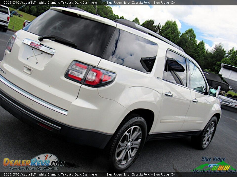 2015 GMC Acadia SLT White Diamond Tricoat / Dark Cashmere Photo #30