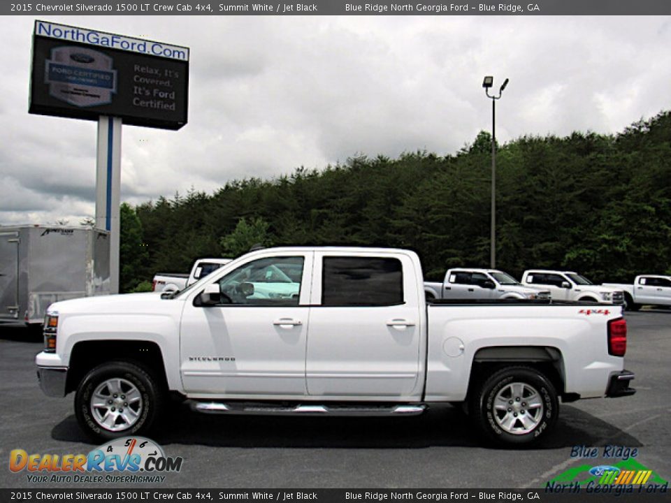 2015 Chevrolet Silverado 1500 LT Crew Cab 4x4 Summit White / Jet Black Photo #2