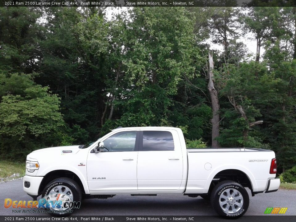 2021 Ram 2500 Laramie Crew Cab 4x4 Pearl White / Black Photo #1