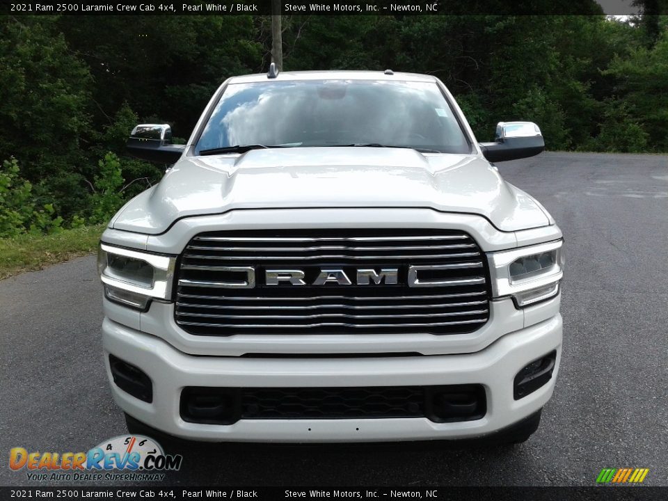 2021 Ram 2500 Laramie Crew Cab 4x4 Pearl White / Black Photo #3