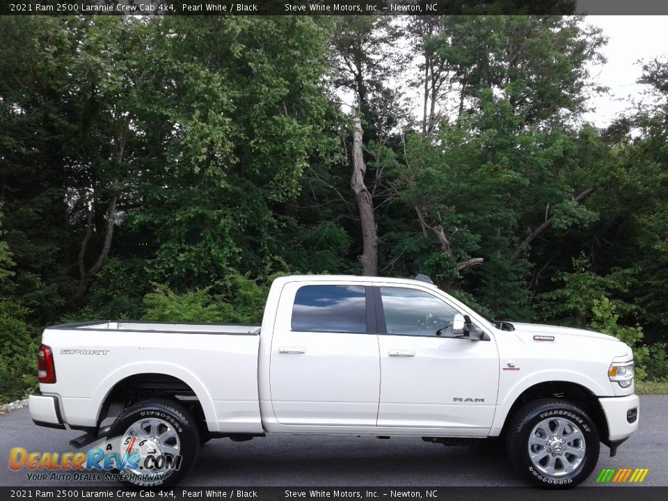 Pearl White 2021 Ram 2500 Laramie Crew Cab 4x4 Photo #5