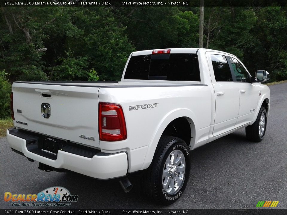2021 Ram 2500 Laramie Crew Cab 4x4 Pearl White / Black Photo #6