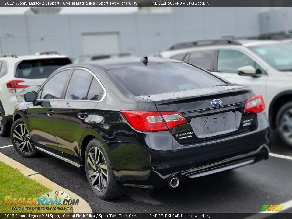 2017 Subaru Legacy 2.5i Sport Crystal Black Silica / Sport Two-Tone Gray Photo #4