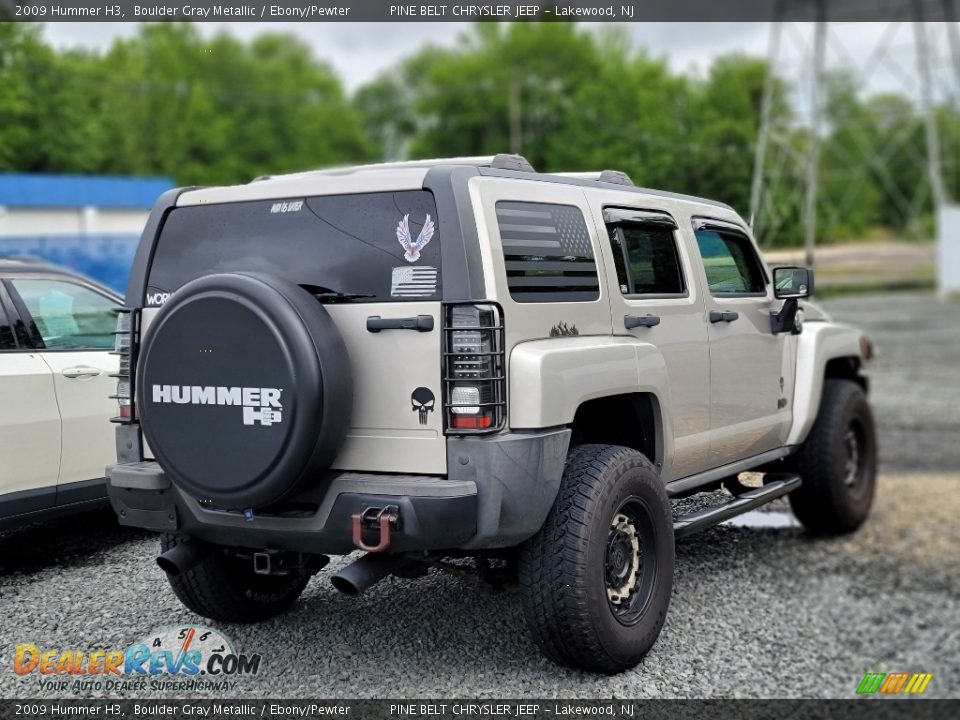 2009 Hummer H3 Boulder Gray Metallic / Ebony/Pewter Photo #3