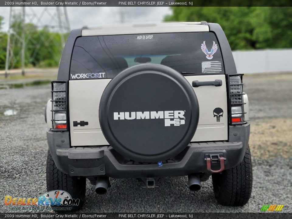 2009 Hummer H3 Boulder Gray Metallic / Ebony/Pewter Photo #4