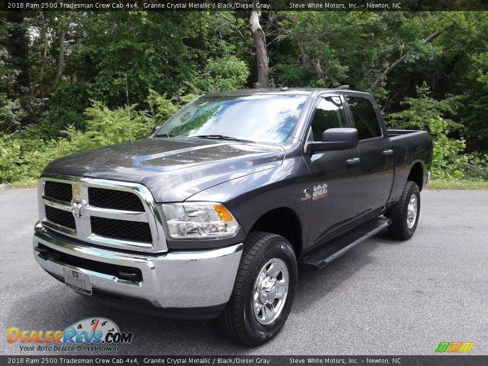 2018 Ram 2500 Tradesman Crew Cab 4x4 Granite Crystal Metallic / Black/Diesel Gray Photo #2