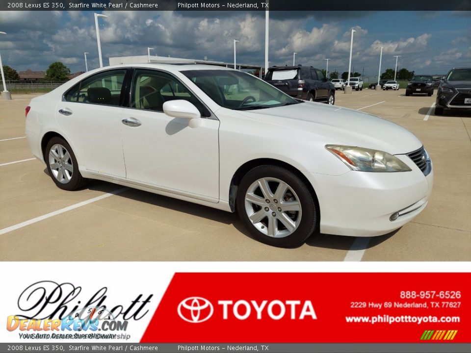 2008 Lexus ES 350 Starfire White Pearl / Cashmere Photo #1