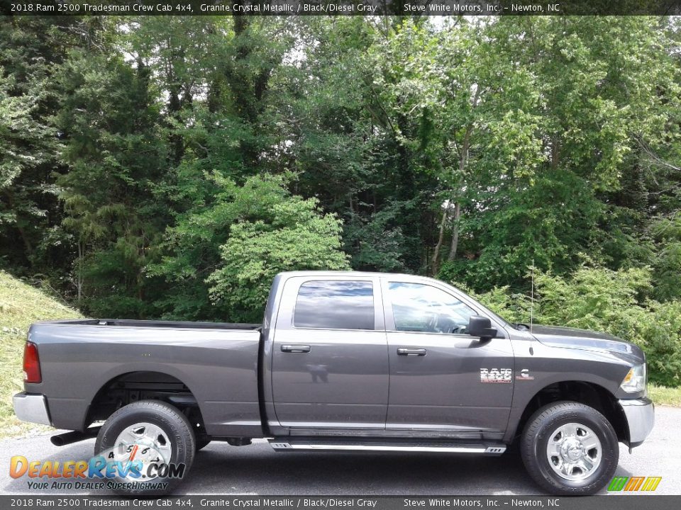 2018 Ram 2500 Tradesman Crew Cab 4x4 Granite Crystal Metallic / Black/Diesel Gray Photo #5