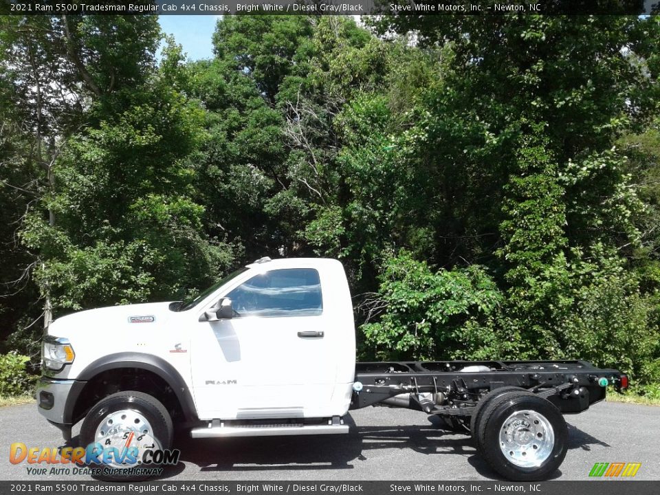 Bright White 2021 Ram 5500 Tradesman Regular Cab 4x4 Chassis Photo #1