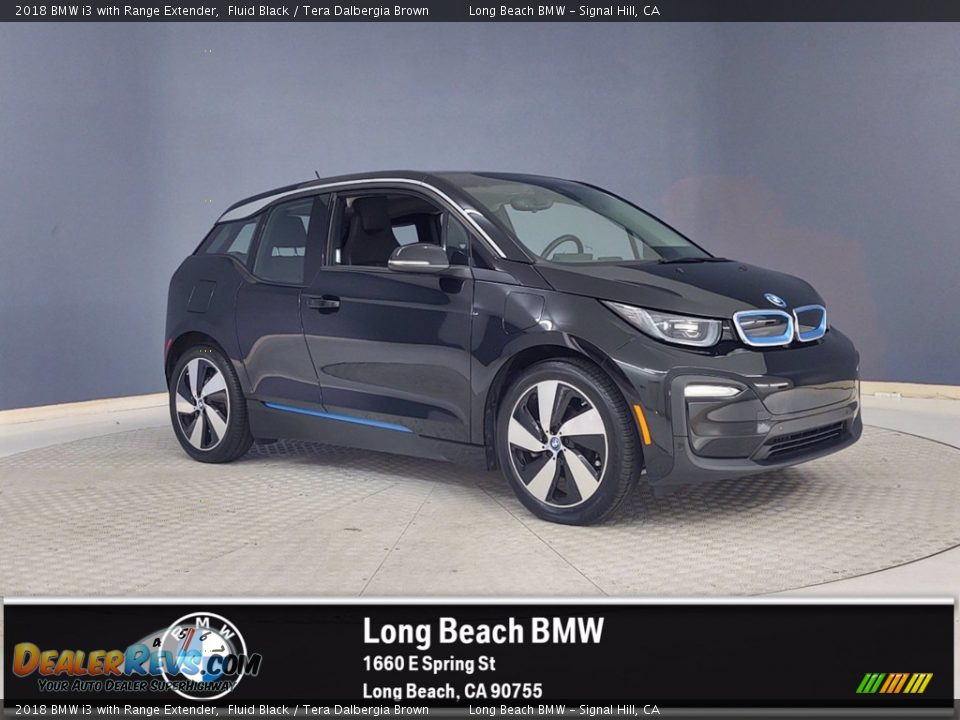 2018 BMW i3 with Range Extender Fluid Black / Tera Dalbergia Brown Photo #1