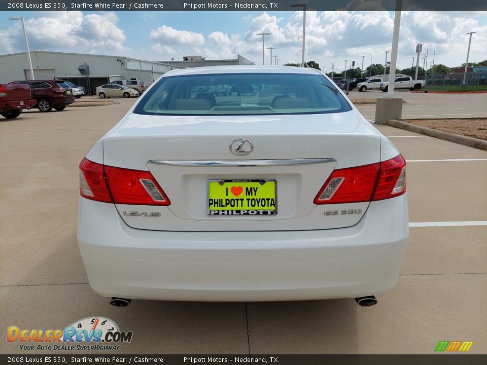 2008 Lexus ES 350 Starfire White Pearl / Cashmere Photo #8