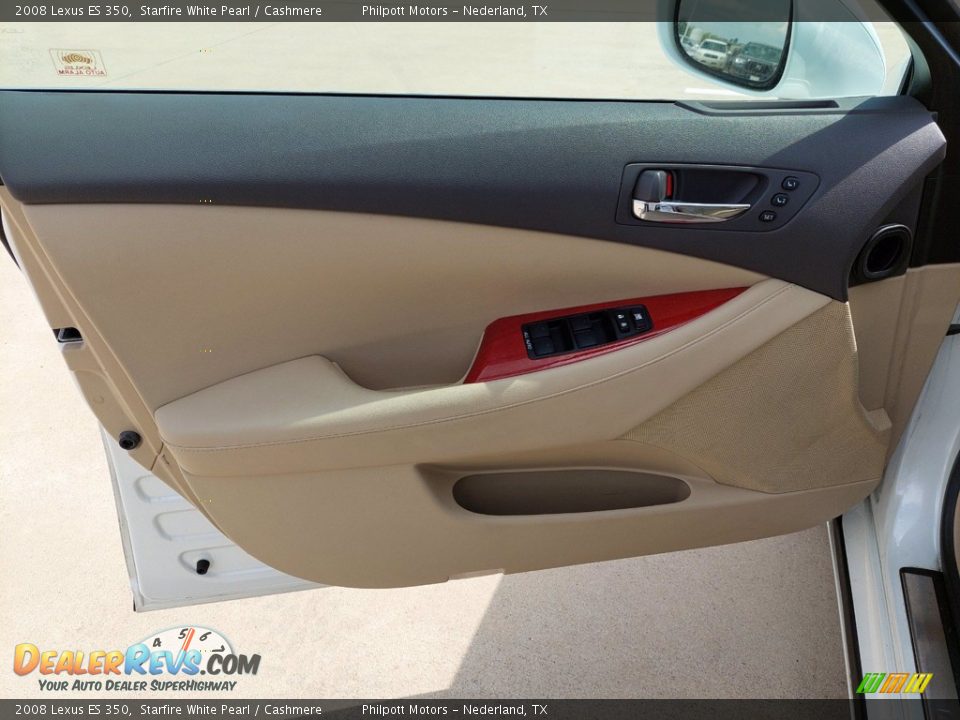 2008 Lexus ES 350 Starfire White Pearl / Cashmere Photo #13