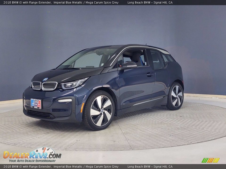 2018 BMW i3 with Range Extender Imperial Blue Metallic / Mega Carum Spice Grey Photo #3