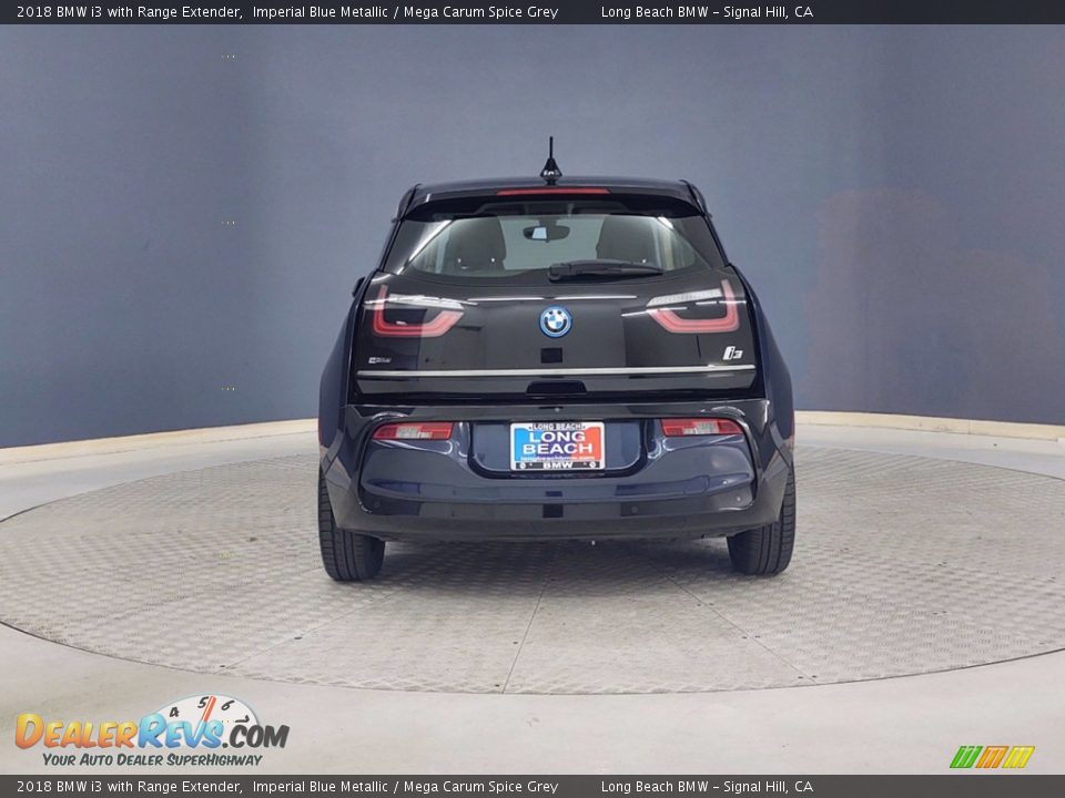 2018 BMW i3 with Range Extender Imperial Blue Metallic / Mega Carum Spice Grey Photo #4