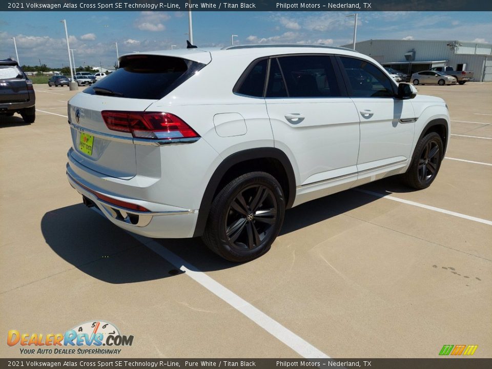 2021 Volkswagen Atlas Cross Sport SE Technology R-Line Pure White / Titan Black Photo #3