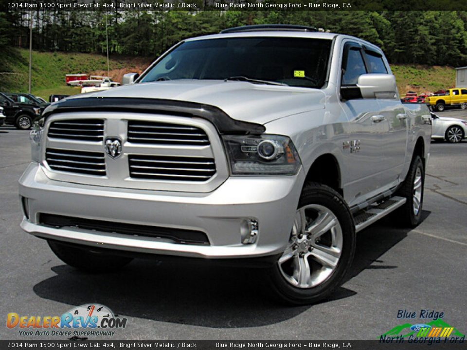 2014 Ram 1500 Sport Crew Cab 4x4 Bright Silver Metallic / Black Photo #1