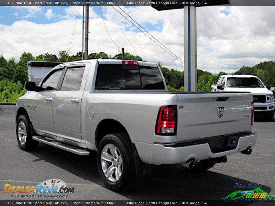 2014 Ram 1500 Sport Crew Cab 4x4 Bright Silver Metallic / Black Photo #3