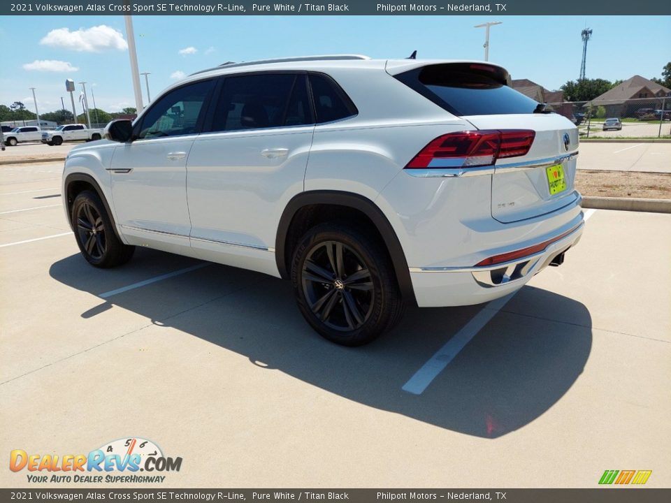 2021 Volkswagen Atlas Cross Sport SE Technology R-Line Pure White / Titan Black Photo #8