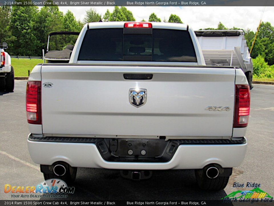 2014 Ram 1500 Sport Crew Cab 4x4 Bright Silver Metallic / Black Photo #4